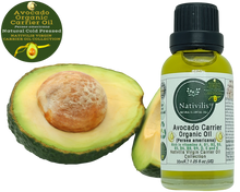 Load image into Gallery viewer, Nativilis Organic Avocado Carrier Oil (Persea americana) Hair, Face & Skin - Natural Cold Pressed - Rich in vitamins A, B1, B2, B3, B5, B6, B8, B9, D, E and K - Moisturizes Dry Skin – Copaiba