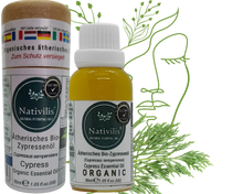 Load image into Gallery viewer, Nativilis Organic Cypress Essential Oil (Cupressus sempervirens) - 100% Natural - 30ml - (GC/MS Tested)