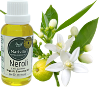 Load image into Gallery viewer, Nativilis Organic Neroli Essential Oil (Citrus aurantium) - 100% Natural - 30ml - (GC/MS Tested)