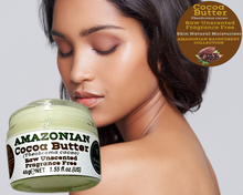 Load image into Gallery viewer, Nativilis Amazonian Cocoa Butter Raw Unscented Fragrance Free (Theobroma cacao) Skin Natural Moisturizer Replenishing skin's moisture protecting your skin improving elasticity – Copaiba properties
