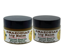 Load image into Gallery viewer, Nativilis AMAZONIAN LIP BALM DOUBLE ACTION FORMULA WITH PRACAXI SEED OIL (Pentaclethra macroloba) + BACURI BUTTER (Platonia insignis) Moisturises Dry Lips and Heals Chapped Lips - Toned Lips - Copaiba