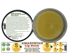 Load image into Gallery viewer, Nativilis AMAZONIAN LIP BALM DOUBLE ACTION FORMULA WITH PRACAXI SEED OIL (Pentaclethra macroloba) + BACURI BUTTER (Platonia insignis) Moisturises Dry Lips and Heals Chapped Lips - Toned Lips - Copaiba