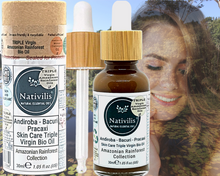 Load image into Gallery viewer, Nativilis TRIPLE Virgin Amazonian Rainforest Bio Oil - ANDIROBA - BACURI – PRACAXI - enriched 03 vegetable oils concentrated active efficacy treatment prevention cellulitis - Copaiba