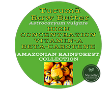 Load image into Gallery viewer, Nativilis Amazonian Raw TUCUMA BUTTER (Astrocaryum vulgare) – GREAT HAIR CONDITIONER - HIGH CONCENTRATION VITAMIN-A BETA-CAROTENE - SKIN and Hair Care - nourishing, moisturizing, antioxidant - Copaiba