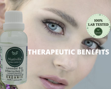 Load image into Gallery viewer, Nativilis Organic Lavender Essential Oil (Lavandula angustifolia) - 100% Natural - 30ml - (GC/MS Tested)