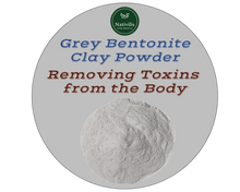 Load image into Gallery viewer, Nativilis Gray (Grey) Bentonite Clay Powder - Natural Facial Hair Body Mask Fine Soft Texture Removing Toxins from the Body Detoxifying Skin Hydrates the Hair and Scalp Copaiba