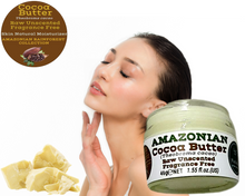 Load image into Gallery viewer, Nativilis Amazonian Cocoa Butter Raw Unscented Fragrance Free (Theobroma cacao) Skin Natural Moisturizer Replenishing skin's moisture protecting your skin improving elasticity – Copaiba properties