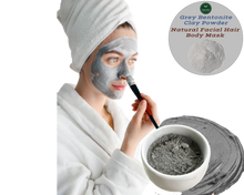 Load image into Gallery viewer, Nativilis Gray (Grey) Bentonite Clay Powder - Natural Facial Hair Body Mask Fine Soft Texture Removing Toxins from the Body Detoxifying Skin Hydrates the Hair and Scalp Copaiba