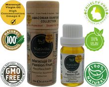 Load image into Gallery viewer, Nativilis Virgin Maracuja Passion Fruit Oil - (Passiflora Edulis) - Amazonian Rainforest Collection High Concentration Omega 6 - Sebum Regulating Properties Soothing on Skin Scalp - Copaiba Benefits