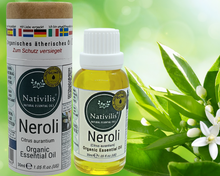 Load image into Gallery viewer, Nativilis Organic Neroli Essential Oil (Citrus aurantium) - 100% Natural - 30ml - (GC/MS Tested)