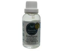 Load image into Gallery viewer, Nativilis Organic Eucalyptus Essential Oil (Eucalyptus globulus) - 100% Natural - 30ml - (GC/MS Tested)