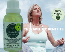 Load image into Gallery viewer, Nativilis Organic Clary Sage Essential Oil (Salvia sclarea) - 100% Natural - 30ml - (GC/MS Tested)