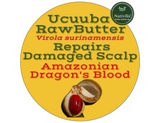 Load image into Gallery viewer, Nativilis Amazonian Raw Ucuuba Butter (Virola surinamensis) - Nourishes Moisturizes Hair Restores Elasticity - Repairs Damaged Scalp keeping Healthy – Amazonian Dragon's Blood – Copaiba