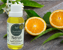 Load image into Gallery viewer, Nativilis Organic Neroli Essential Oil (Citrus aurantium) - 100% Natural - 30ml - (GC/MS Tested)