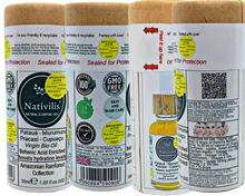Load image into Gallery viewer, Nativilis BEHENIC ACID enriched from 04 Amazonian Rainforest Bio Oil - PATAUA PRACAXI MURUMURU CUPUACU- boosts hydration levels, reducing frizz and curl volume, leaving hair shiny - Copaiba