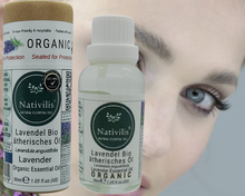 Load image into Gallery viewer, Nativilis Organic Lavender Essential Oil (Lavandula angustifolia) - 100% Natural - 30ml - (GC/MS Tested)