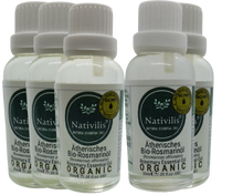 Load image into Gallery viewer, Nativilis Organic Rosemary Essential Oil (Rosmarinus officinalis) - 100% Natural - 30ml (GC/MS Tested)