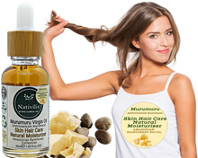 Load image into Gallery viewer, Nativilis Murumuru Virgin Oil (Astrocaryum murumuru) Amazonian Rainforest Collection - Skin Hair Care Natural Moisturizer – Less frizzy hair - Won’t clog your pores – Copaiba properties