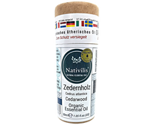 Load image into Gallery viewer, Nativilis Organic Cedarwood Essential Oil (Cedrus atlantica) - 100% Natural - 30ml - (GC/MS Tested)