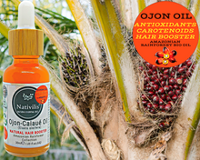 Load image into Gallery viewer, Nativilis Ojon Oil - Caiaue - (Elaeis oleifera) NATURAL HAIR SKIN BOOSTER Rainforest Virgin Oil - revitalizes damaged follicles helps effective hair growth volumize and get tame frizz – Copaiba