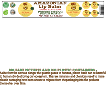 Load image into Gallery viewer, Nativilis AMAZONIAN LIP BALM DOUBLE ACTION FORMULA WITH PRACAXI SEED OIL (Pentaclethra macroloba) + BACURI BUTTER (Platonia insignis) Moisturises Dry Lips and Heals Chapped Lips - Toned Lips - Copaiba