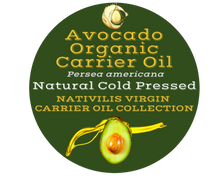 Load image into Gallery viewer, Nativilis Organic Avocado Carrier Oil (Persea americana) Hair, Face & Skin - Natural Cold Pressed - Rich in vitamins A, B1, B2, B3, B5, B6, B8, B9, D, E and K - Moisturizes Dry Skin – Copaiba