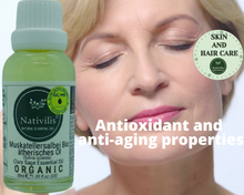 Load image into Gallery viewer, Nativilis Organic Clary Sage Essential Oil (Salvia sclarea) - 100% Natural - 30ml - (GC/MS Tested)
