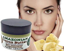 Load image into Gallery viewer, Nativilis Amazonian Cocoa Butter Raw Unscented Fragrance Free (Theobroma cacao) Skin Natural Moisturizer Replenishing skin's moisture protecting your skin improving elasticity – Copaiba properties