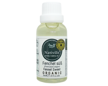 Load image into Gallery viewer, Nativilis Organic Fennel Sweet Essential Oil (Foeniculum vulgare) - 100% Natural - 30ml - (GC/MS Tested)