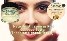 Load image into Gallery viewer, Nativilis Amazonian Raw Cupuacu Butter (Theobroma grandiflorum) - Helps seal in moisture to rehydrate skin and hair increase suppleness and decrease signs of aging like fine lines wrinkles – Copaiba