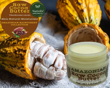 Load image into Gallery viewer, Products Nativilis Amazonian Cocoa Butter Raw (Theobroma cacao) Skin Natural Moisturizer Replenishing skin's moisture protecting your skin improving elasticity – Copaiba properties