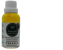 Load image into Gallery viewer, Nativilis Organic Cypress Essential Oil (Cupressus sempervirens) - 100% Natural - 30ml - (GC/MS Tested)