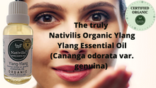 Load image into Gallery viewer, Nativilis Organic Ylang Ylang Essential Oil (Cananga odorata var. genuina)- 100% Natural - 30ml - (GC/MS Tested)