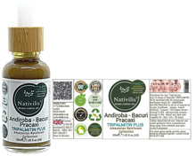 Load image into Gallery viewer, Nativilis TRIPALMITIN PLUS enriched with 03 Amazonian Rainforest Virgin Oil - ANDIROBA BACURI PRACAXI - Favours cellular renewal standardizing the tone - skin getting more illuminated revitalized and soft - Copaiba