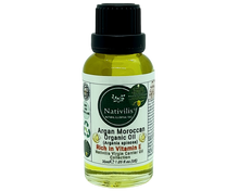 Load image into Gallery viewer, Nativilis Organic Argan Oil Moroccan (Argania spinosa) Hair, Face & Skin - Natural Cold Pressed Carrier Oil - Pure & Natural, Anti-Ageing, Antioxidant, Vegan, No GMO - Rich in Vitamin E – Copaiba