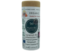 Load image into Gallery viewer, Nativilis Organic Geranium Essential Oil (Pelargonium graveolens) - 100% Natural - 30ml - (GC/MS Tested)