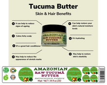 Load image into Gallery viewer, Nativilis Amazonian Raw TUCUMA BUTTER (Astrocaryum vulgare) – GREAT HAIR CONDITIONER - HIGH CONCENTRATION VITAMIN-A BETA-CAROTENE - SKIN and Hair Care - nourishing, moisturizing, antioxidant - Copaiba