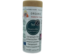 Load image into Gallery viewer, Nativilis Organic Geranium Essential Oil (Pelargonium graveolens) - 100% Natural - 30ml - (GC/MS Tested)
