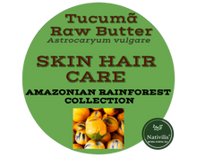 Load image into Gallery viewer, Nativilis Amazonian Raw TUCUMA BUTTER (Astrocaryum vulgare) – GREAT HAIR CONDITIONER - HIGH CONCENTRATION VITAMIN-A BETA-CAROTENE - SKIN and Hair Care - nourishing, moisturizing, antioxidant - Copaiba