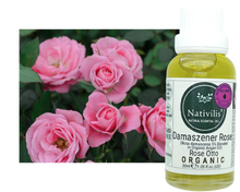 Load image into Gallery viewer, Nativilis Organic Rose Otto Essential Oil Blend 5% (Rosa damascena/Argania spinosa) - 100% Natural - 30ml - (GC/MS Tested)
