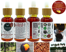 Load image into Gallery viewer, Nativilis Amazonian Buriti Oils (Mauritia flexuosa) Moriche – Aguaje – Richest source Beta-Carotene Vitamin A 20X More than Carrots – emollient rebuild moisturize re-hydrate skin cells - Copaiba