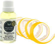 Load image into Gallery viewer, Nativilis Organic Bergamot Essential Oil - (Citrus bergamia) - 100% Natural - 30ml - (GC/MS Tested)
