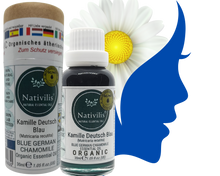 Load image into Gallery viewer, Nativilis Organic German Blue Chamomile Essential Oil (Matricaria recutita) - 100% Natural - 30ml - (GC/MS Tested)