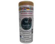 Load image into Gallery viewer, Nativilis Organic Cypress Essential Oil (Cupressus sempervirens) - 100% Natural - 30ml - (GC/MS Tested)