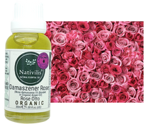 Load image into Gallery viewer, Nativilis Organic Rose Otto Essential Oil Blend 5% (Rosa damascena/Argania spinosa) - 100% Natural - 30ml - (GC/MS Tested)