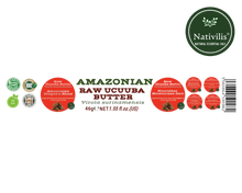 Load image into Gallery viewer, Nativilis Amazonian Raw Ucuuba Butter (Virola surinamensis) - Nourishes Moisturizes Hair Restores Elasticity - Repairs Damaged Scalp keeping Healthy – Amazonian Dragon's Blood – Copaiba