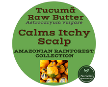Load image into Gallery viewer, Nativilis Amazonian Raw TUCUMA BUTTER (Astrocaryum vulgare) – GREAT HAIR CONDITIONER - HIGH CONCENTRATION VITAMIN-A BETA-CAROTENE - SKIN and Hair Care - nourishing, moisturizing, antioxidant - Copaiba