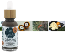 Load image into Gallery viewer, Nativilis URSOLIC ACID enriched with 04 Amazonian Rainforest Bio Oil - ANDIROBA BACURI PRACAXI TUCUMA - Relief skin injuries aesthetic processes peelings laser hair removals Soothing effect Copaiba