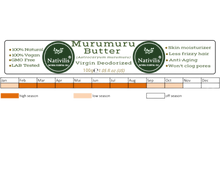 Load image into Gallery viewer, Nativilis Murumuru Butter Virgin Deodorized (Astrocaryum murumuru) Amazonian Rainforest Collection Skin Hair Care Moisturizer – Less frizzy hair - Noncomedogenic No pore blockages Copaiba properties