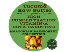 Load image into Gallery viewer, Nativilis Amazonian Raw TUCUMA BUTTER (Astrocaryum vulgare) – GREAT HAIR CONDITIONER - HIGH CONCENTRATION VITAMIN-A BETA-CAROTENE - SKIN and Hair Care - nourishing, moisturizing, antioxidant - Copaiba